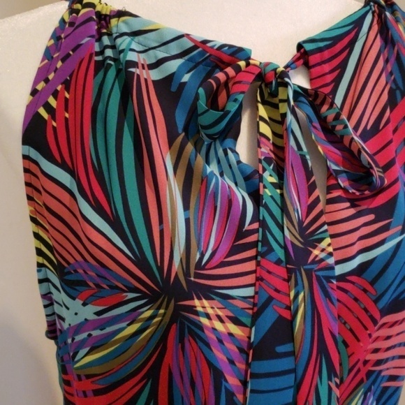 NWT BCBG Mia Boldly Patterned Maxi Sundress - Picture 2 of 4